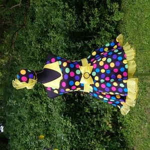 Yellow Polka Dot Zip-a-Dee-doo-dah Dance Costume